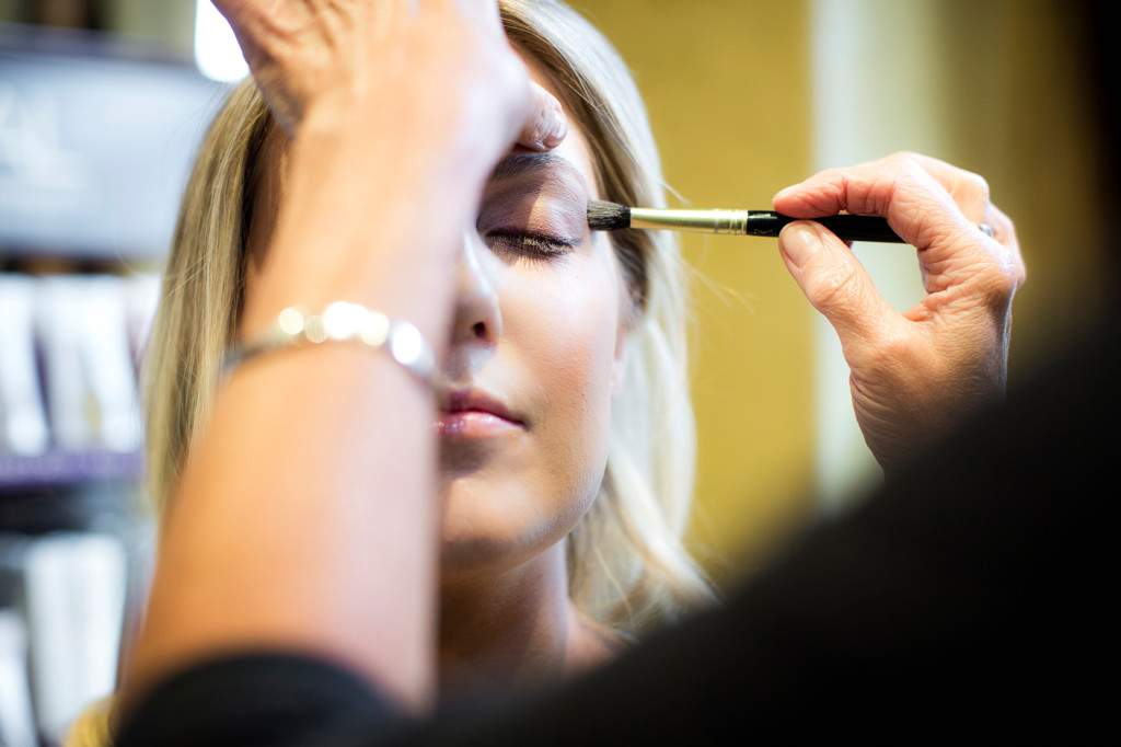 Eye Shadow being done - Makup - Salon Services - Rapunzels Salon and Spa - Canmore